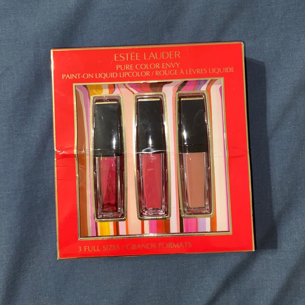 Estēe Lauder matte liquid lipstick 3pc set